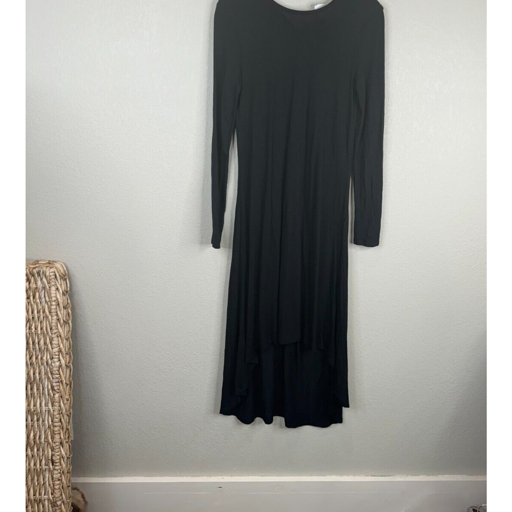 Brochu Walker Women's Long Sleeve High-Low Maxi Dress‎ Black Size S